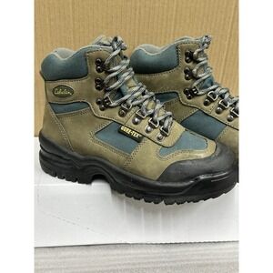 Cabelas‎ gore tex boots 4y Hiking Boot Hunting Hiking Blue Green Black Lace Up